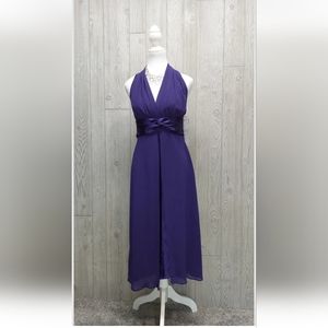Chadwicks Women's  Sleeveless Dress Purple  Fit & Flare Size 4